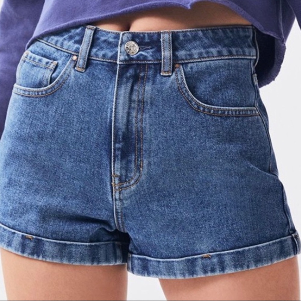 pacsun denim mom jean shorts